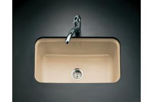 Kohler Bakersfield K-5834-3U-33 Mexican Sand Undercounter Kitchen Sink with Three-Hole Oversized Centers