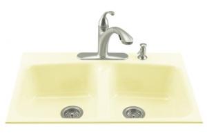 Kohler Brookfield K-5898-4-Y2 Sunlight Tile-In Kitchen Sink with Four-Hole Faucet Drilling