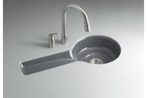 Kohler Bordelaise K-6493-FT Basalt Kitchen Sink