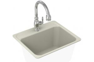 Kohler Glen Falls K-6664-1-33 Mexican Sand Tile-In Utility Sink with One-Hole Faucet Drilling