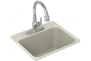 Kohler Glen Falls K-6664-3-R1 Roussillon Red Tile-In Utility Sink with Three-Hole Faucet Drilling
