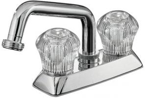 Kohler Coralais K-15271-CP Polished Chrome Laundry Sink Faucet with Threaded Spout and Sculptured Handles