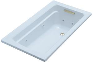 Kohler Archer K-1122-6 Skylight 5\' Whirlpool Bath Tub with Comfort Depth Design