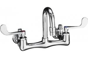 Kohler Triton K-7308-5A-CP Polished Chrome Sink Faucet with Wristblade Lever Handles