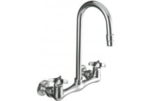 Kohler Triton K-7320-3-CP Polished Chrome Utility Sink Faucet with Cross Handles