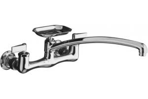 Kohler Clearwater K-7856-4-CP Polished Chrome Clearwater Sink Supply Faucet with 12\" Spout Reach and Lever Handles
