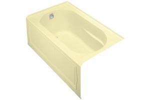 Kohler Devonshire K-1357-GLA-Y2 Sunlight 5\' BubbleMassage Bath Tub with Integral Apron, Left-Hand Drain