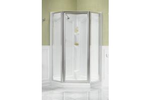 Kohler Devonshire K-704516-L-MX Matte Nickel Neo-Angle Shower Enclosure with Crystal Clear Glass