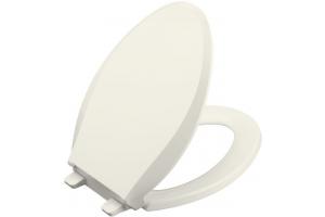 Kohler Cachet K-4636-96 Biscuit Quiet-Close Elongated Toilet Seat with Quick-Release Functionality
