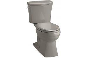Kohler Kelston K-11452-K4 Cashmere Comfort Height Elongated Toilet with Cachet Toilet Seat and Left-Hand Trip Lever