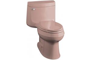 Kohler Cimarron K-3489-RA-45 Wild Rose Comfort Height Elongated Toilet with Toilet Seat and Right-Hand Trip Lever