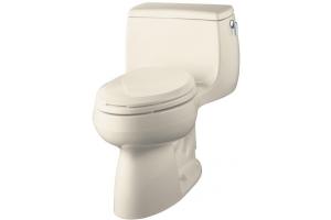 Kohler Gabrielle K-3513-RA-47 Almond Comfort Height One-Piece Elongated Toilet with Toilet Seat and Right-Hand Trip Lever