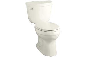 Kohler Cimarron K-3589-96 Biscuit Comfort Height Elongated 1.6 GPF Toilet with Class Six Technology and Left-Hand Trip Lever
