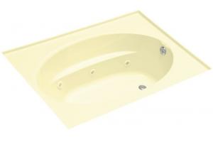 Kohler Windward K-1114-FH-Y2 Sunlight 6\' Whirlpool Bath Tub with Heater and Four-Sided Integral Flange