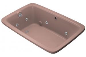 Kohler Bancroft K-1158-HE-45 Wild Rose Experience 5.5\' Whirlpool Bath Tub with Heater and Custom Pump