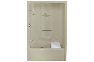 Kohler Sonata K-1683-33 Mexican Sand 5\' Bath And Shower Whirlpool with Integral Ledge And Left-Hand Drain