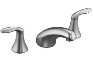 Kohler Coralais K-T15294-4-G Brushed Chrome Rim-Mount Bath Faucet Trim with Lever Handles
