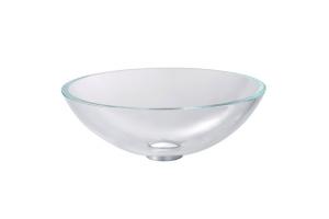 Kraus GV-100 Crystal Clear Glass Vessel Bathroom Sink