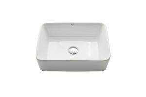 Kraus KCV-121 White Rectangular Ceramic Bathroom Sink