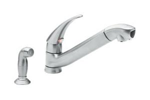 Moen 7037SL PureTouch Classic Stainless Filtering Faucet with Side Spray
