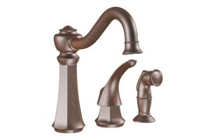 Moen 7065ORB Vestige Oil Rubbed Bronze Lever Kitchen Faucet with Side Spray
