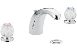 Moen 64962 Chateau Chrome Two-Handle Low Arc Bathroom Faucet