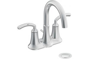 Moen S6510 Icon Chrome Two-Handle High Arc Bathroom Faucet