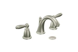 Moen T6620BN Brantford Brushed 8-16\" Widespread Faucet Trim Kit with Pop-Up