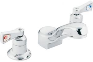 Moen 8221 Commercial Chrome Two-Handle Kitchen Faucet