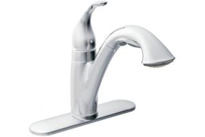 Moen Camerist CA67545C Chrome One-Handle Low Arc Pullout Kitchen Faucet