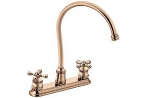 Moen Traditional 7995CPR Copper Two Handle Kitchen Faucet