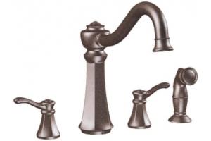 Moen Vestige CA7068ORB Oil Rubbed Bronze Two Handle High Arc Kitchen Faucet