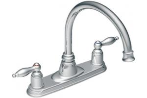Moen Castleby CA7902 Chrome Two-Handle High Arc Kitchen Faucet