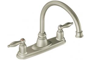 Moen Castleby CA7902SL Stainless Two-Handle High Arc Kitchen Faucet