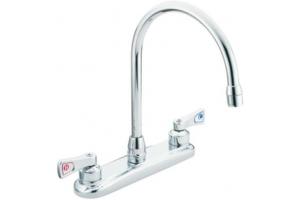 Moen Commercial CA8287 Chrome Two Handle Kitchen Faucet