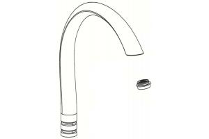 Moen 100009W Monticello Glacier Cathedral Spout Assembly