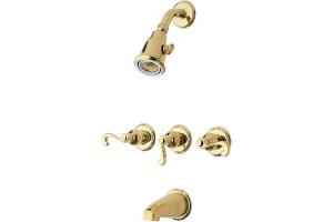 Price Pfister 01-81FP Savannah Brass Polished Tub Spout and Shower