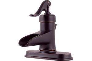 Price Pfister Ashfield 42-YP0Y Tuscan Bronze Single Lever Bath Faucet with Pop-Up