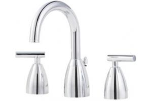 Price Pfister Contempra 49-NC00 Polished Chrome 8-15\" Wideset Bath Faucet with Pop-Up
