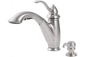 Price Pfister 532-7PSS Marielle Stainless Steel Pullout with Soap Dispenser Faucet