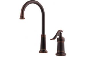 Pfister T72-YP2U Ashfield Rustic Bronze Single Handle Bar/Prep Faucet