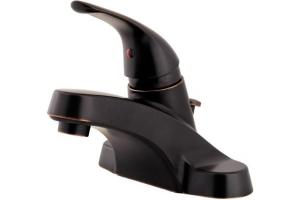 Pfister G142-800Y Pfirst Series Tuscan Bronze Single Handle Centerset Lavatory Faucet with Pop-Up