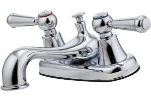 Pfister G148-5000 Pfirst SeriesChrome Two Handle Centerset Lavatory Faucet with 50/50 Pop-Up