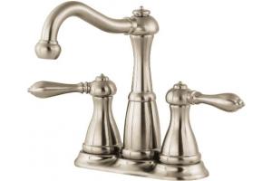 Pfister GT46-M0BK Marielle Brushed Nickel Two Handle Centerset Lavatory Faucet with Pop-Up