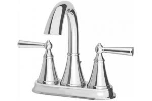 Pfister GT48-GL0C Saxton Chrome Two Handle Centerset Lavatory Faucet with Pop-Up