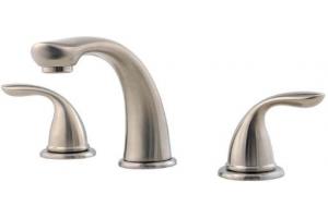 Pfister 1T6-510K Pfirst Series Brushed Nickel Roman Tub Faucet Trim with Handles