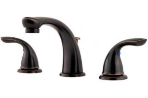 Pfister G149-610Y Pfirst Series Tuscan Bronze 8\" Widespread Bath Faucet with Pop-Up
