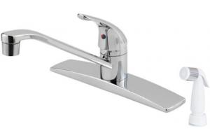 Pfister 134-1444 Pfirst Series Chrome Single Handle Pull-Out Kitchen Faucet
