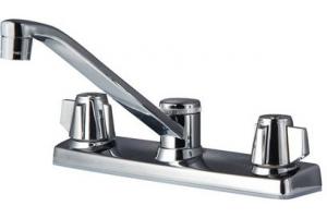 Pfister 135-2000 Pfirst Series Chrome Two Handle Kitchen Faucet with Spray