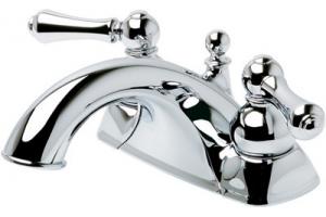 Price Pfister Georgetown T45-B0XC-HHS-BLBC Polished Chrome 4\" Centerset Bath Faucet with Pop-Up & Handles